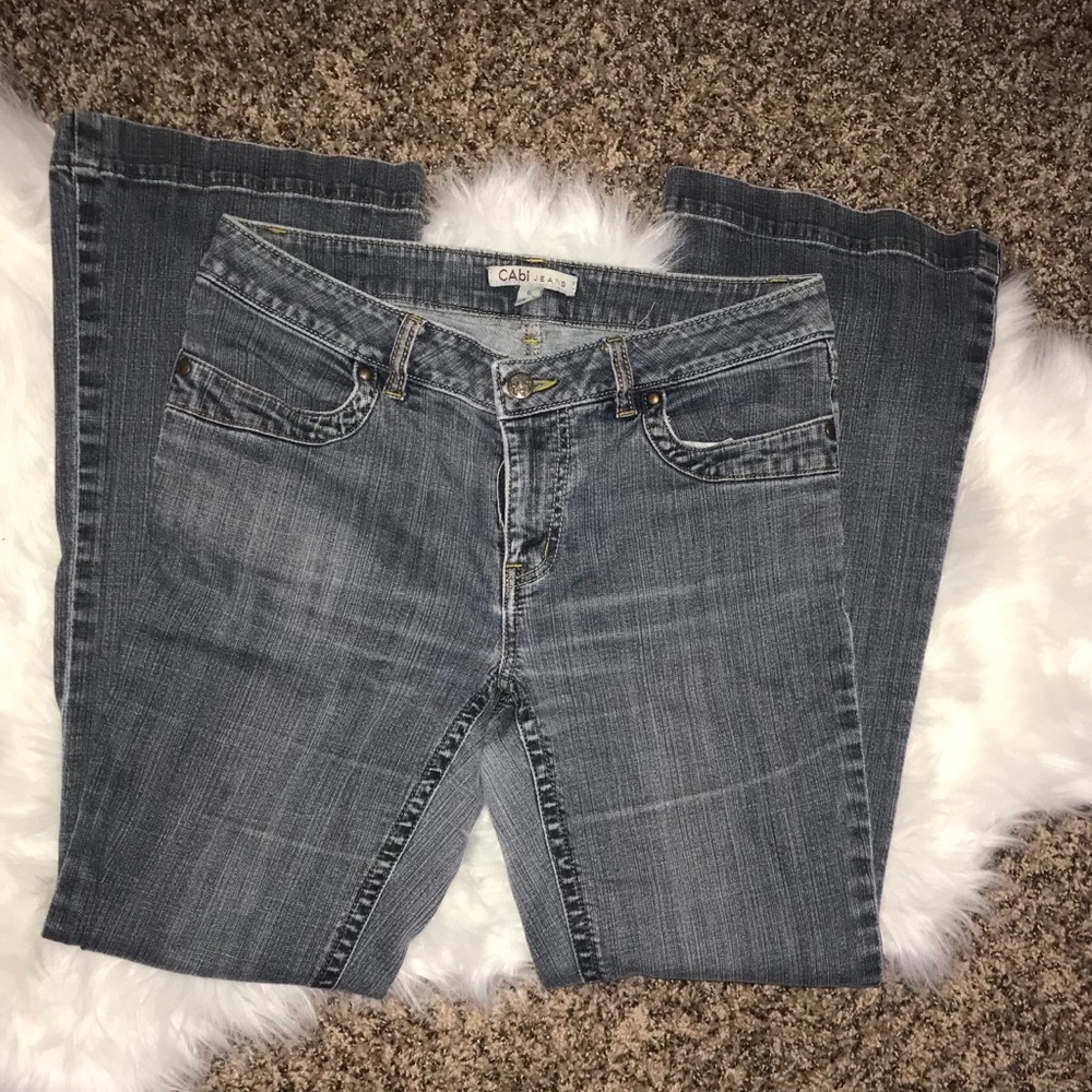 CAbi Gray Flare Jeans